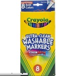 Crayola 8 Count Washable Markers Bold Colors Fine Tip  B002IXN3EW